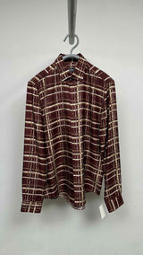 Salvatore Ferragamo Plaid Silk Shirt