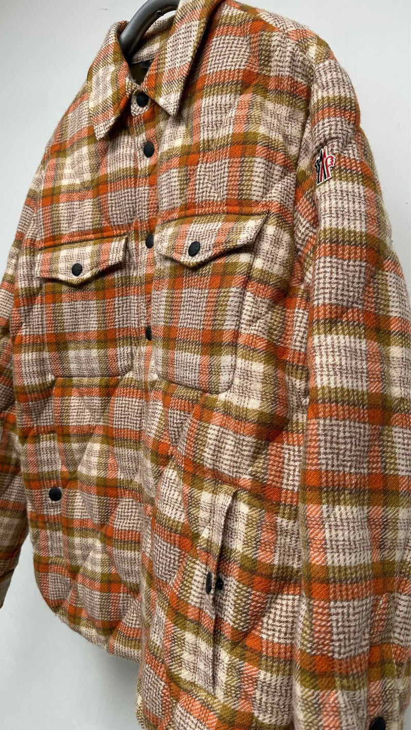 Moncler Down-lining Check Shirt Jacket