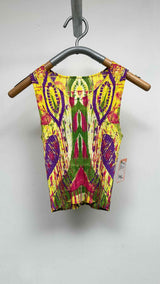 Pleats Please Pleated Printed Tank Top