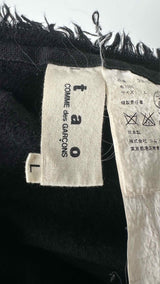 Tao Comme Des GarÃ§ons Asymmetrical Fringed Skirt