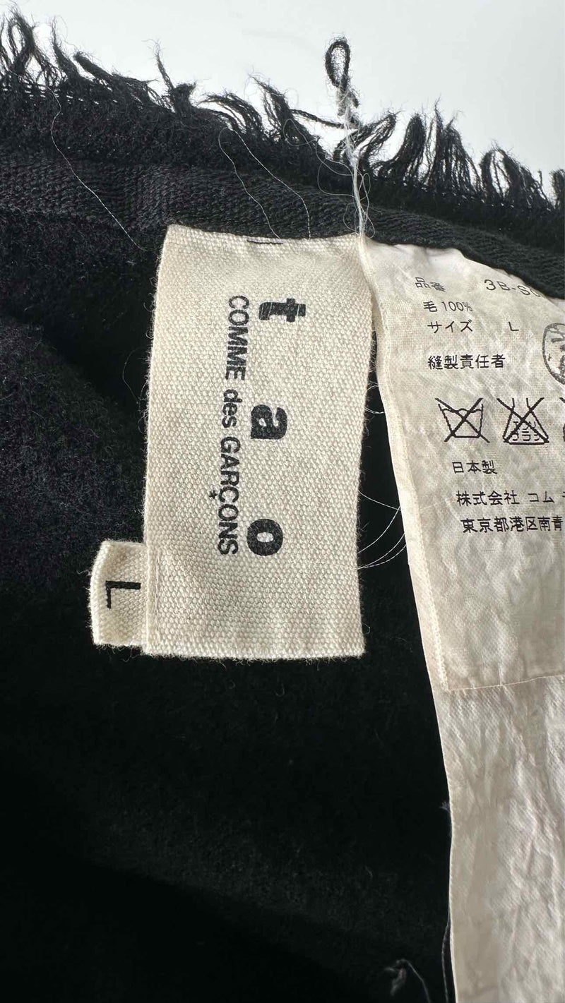 Tao Comme Des GarÃ§ons Asymmetrical Fringed Skirt