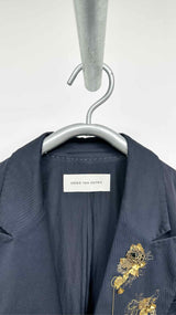 Dries Van Noten Double-breasted Brouch-detailed Jacket