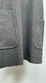 CELINE N/S Leather-trim Wool Dress