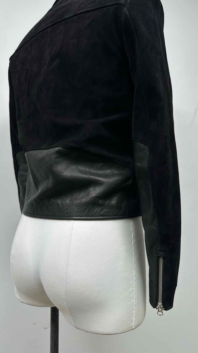 Acne Studios Leather-sleeve Suede Jacket