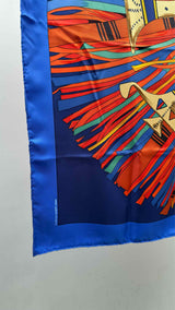 Hermes Cuis Du Desert Printed Silk Scarf