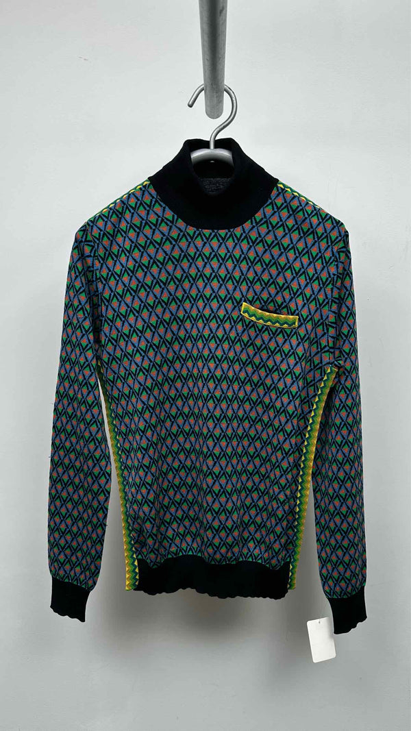 PRADA High-neck Geometric Sweater