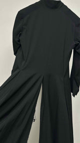 Elena Dawson Pleated-botom Hacking Long Coat