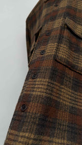 Evan Kinori Plaid Flannel Wool Shirt