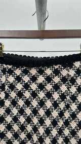 Miu Miu Tweed Check Skirt
