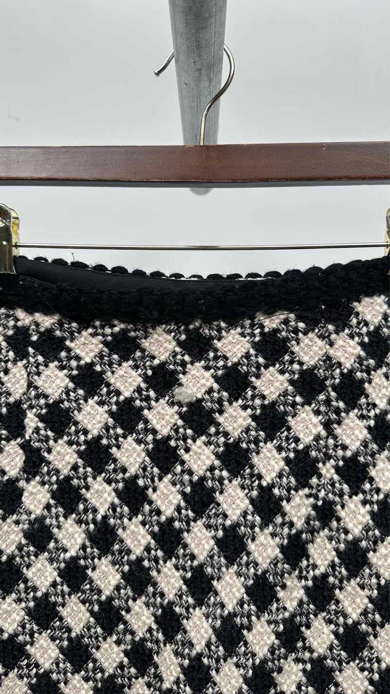 Miu Miu Tweed Check Skirt