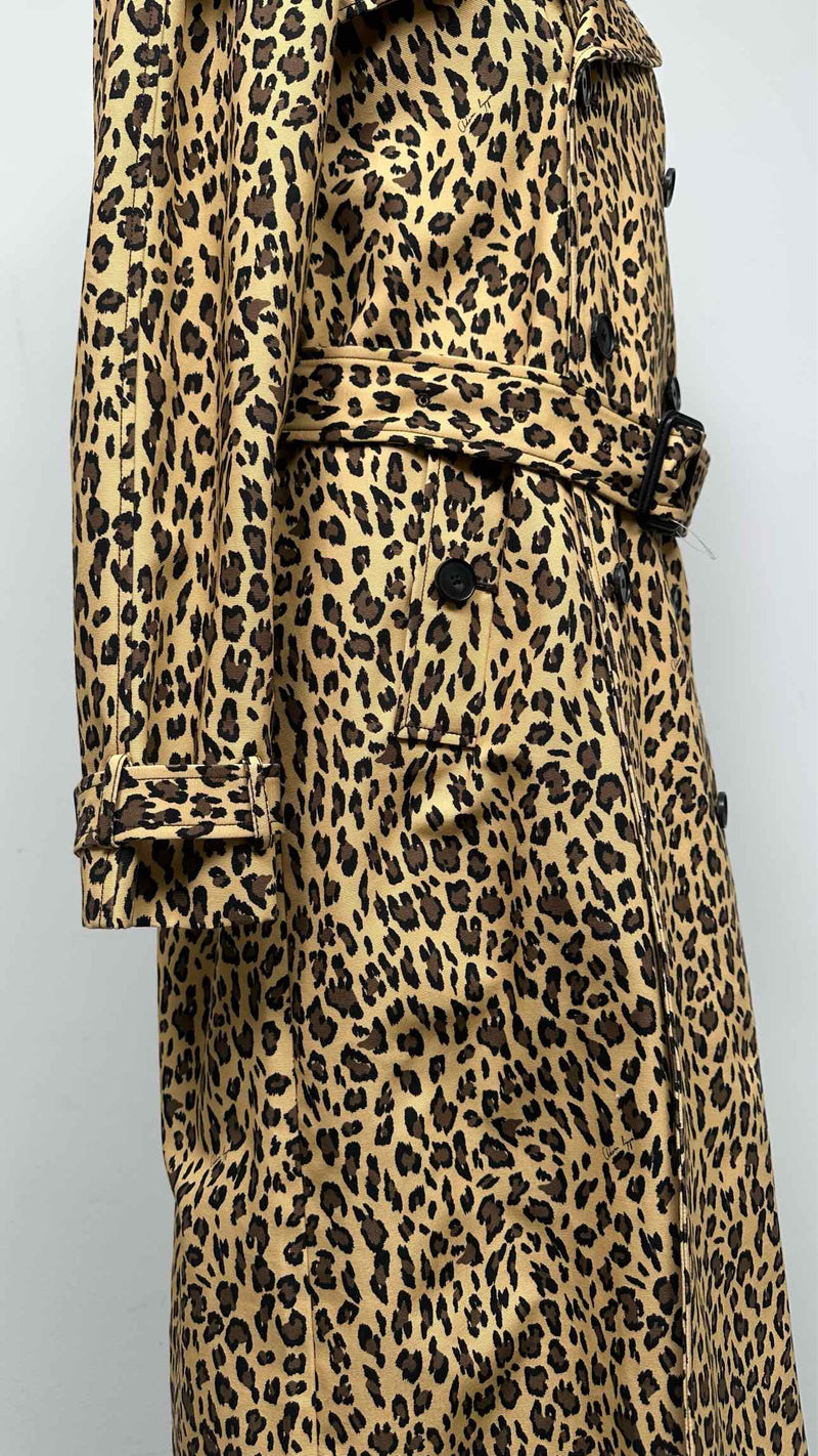 ADAM LIPPES Leopard Trench Coat