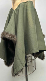 Comme Des Garcons N/S Mesh Top Fur-line Hybrid Dress