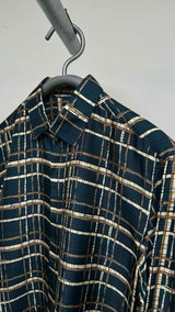 Salvatore Ferragamo Plaid Silk Shirt