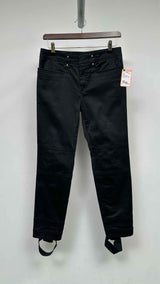 Gucci Studded Paneled Bottom Cut-out Biker Pants