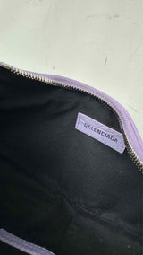 Balenciaga Croc-embossed Cargole XS Shoulder Bag
