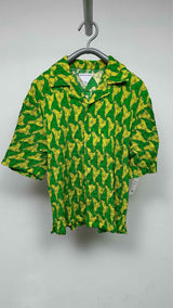 Bottega Veneta S/S Pleated Camp Collar Shirt