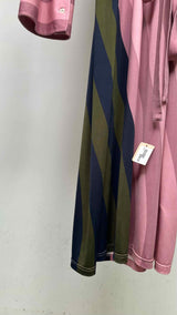 JW Anderson L/S Wrapped Stripe Polo Dress