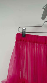 Noir Kei Ninomiya Ruffle-trim Tulle Sheer Skirt
