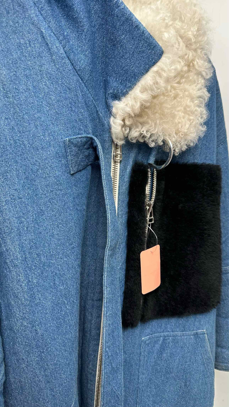 Sandy Liang Fur-lining Citroen Coat