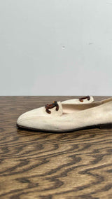 Chanel CC-Logo Suede Loafers