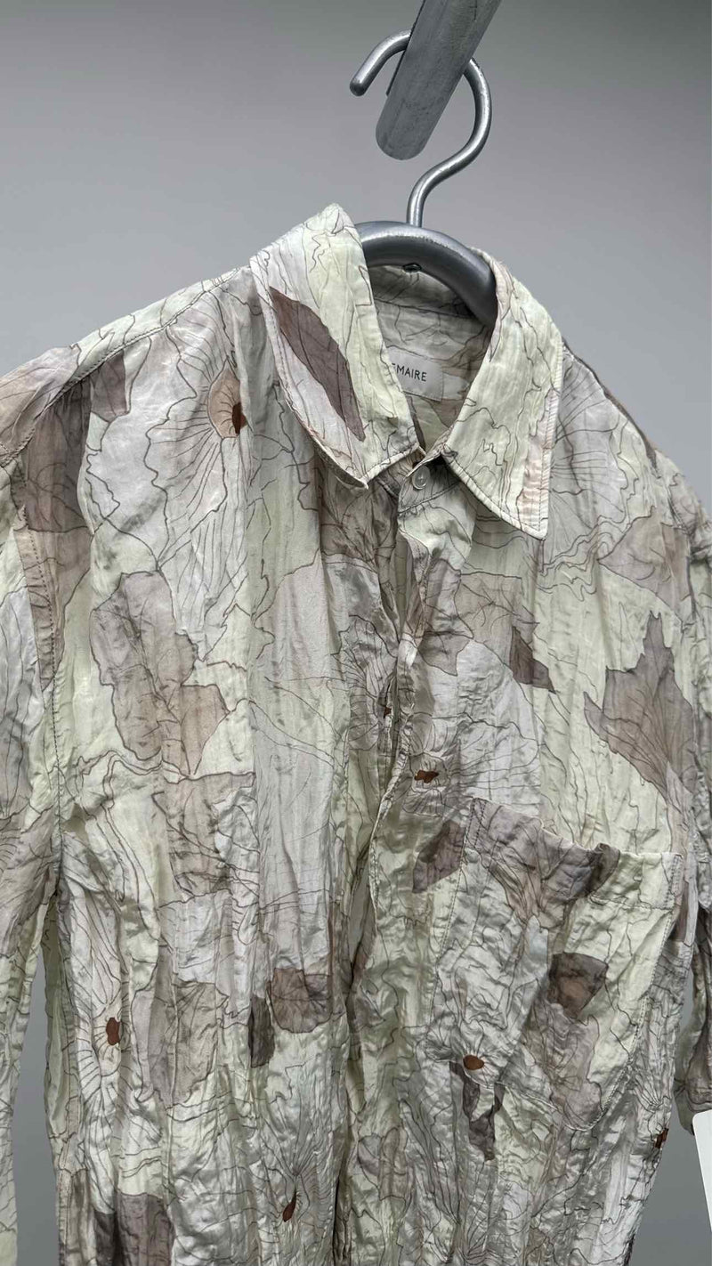 Lemaire S/S Floral Wrinkle Shirt