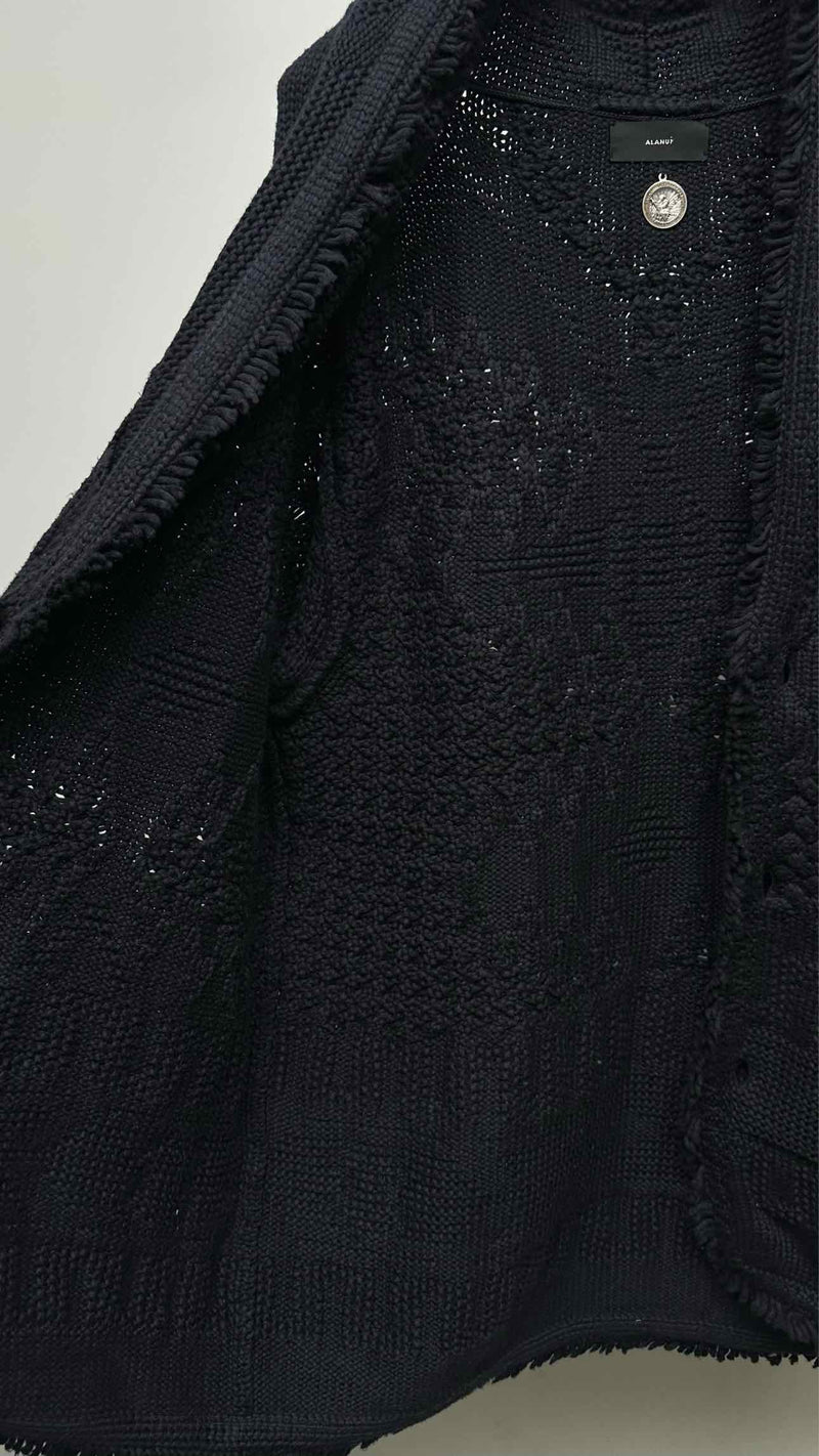 Alanui Shawl-neck Oversized Cable Cardigan