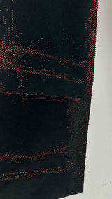Jean Paul Gaultier "Vampire" Blood Drip Velvet Pants