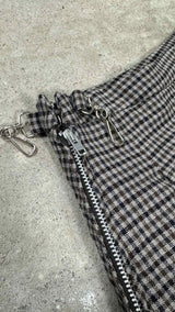 Our Legacy Check Pleated Mini Skirt