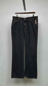 Anna Sui Star Studded Boot-Cut Jeans