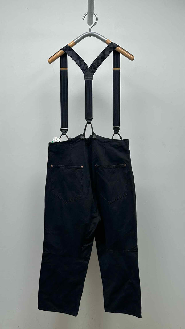 Paul Harnden Moleskin Cropped Wide Suspenders Work Pants
