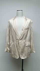 R13 Satin Oversized Wrinkle Jacket