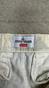 Stone Island X Supreme  Reflective Ice Camo Ripstop Cargo Pants