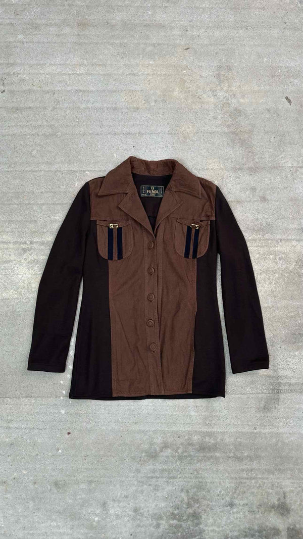 Fendi Suede Docking Knit Set-up