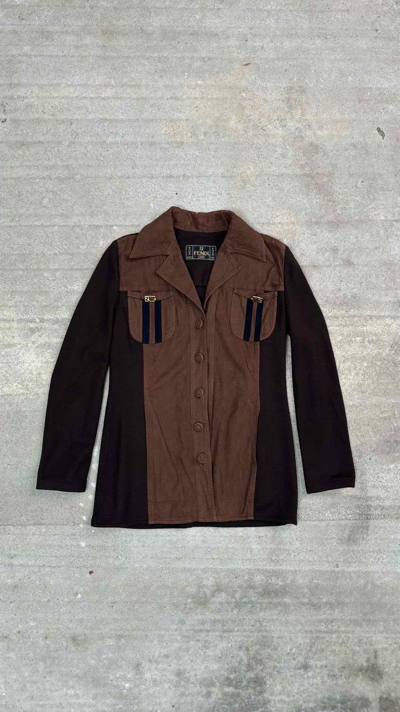 Fendi Suede Docking Knit Set-up
