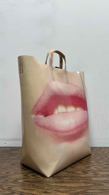 Acne Studios Baker Lips PVC Tote Bag