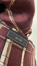 Salvatore Ferragamo Plaid Silk Shirt