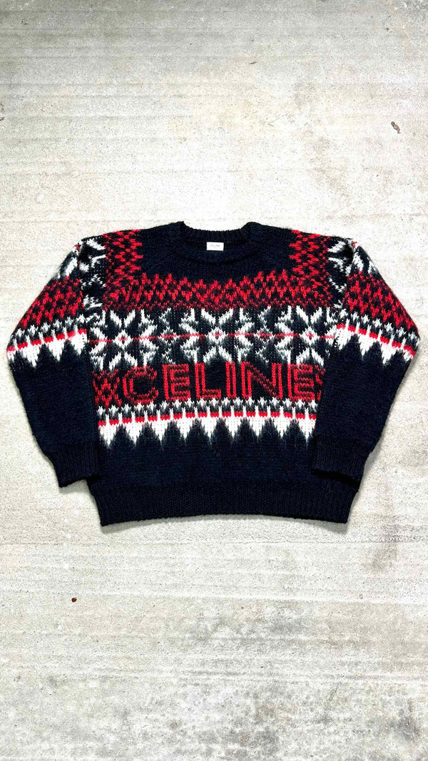 Celine Oversized Wool Logo Sweater