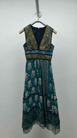 Burberry Prorsum N/S Printed Sashiko Dress