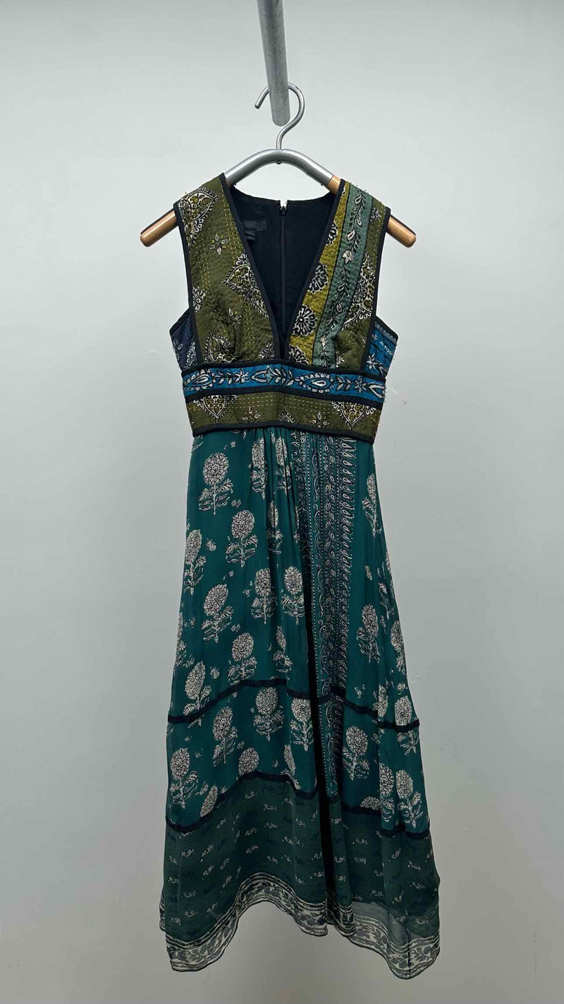 Burberry Prorsum N/S Printed Sashiko Dress
