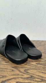 Saint Laurent Leather Plaza Mules
