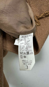 AURALEE Hooded Camel Duffle Coat