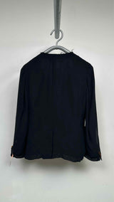 Comme Des Garcons Comme Des Garcons Raw-Hem Neckline Blazer Jacket