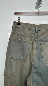 Acne Studios Pedrika Patchwork Rigid Wide Jeans