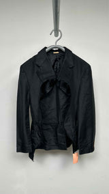 Comme Des Garcons Cut-out Gliitter Blazer Jacket