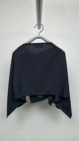132 5. Issey Miyake Cropped Wrapped Square Haori Jacket