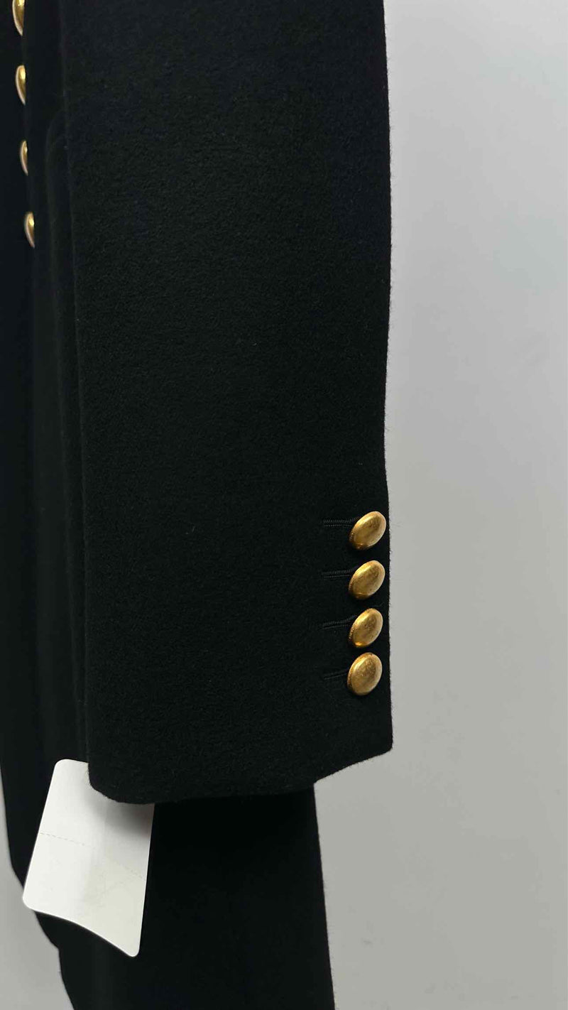 Saint Laurent Metal-button Officer Military Coat