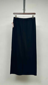 Issey Miyake Center-seam Side-slit Easy Maxi Skirt