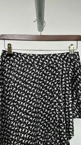 Vivienne Westwood Red Label Cat Print Asymmetrical Skirt
