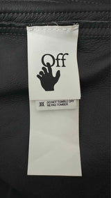 Off-White Leather Bomber Jacket