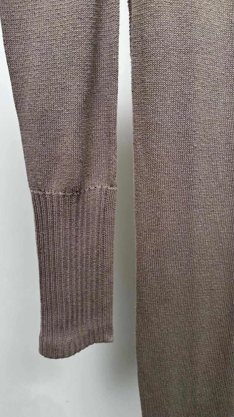 Rick Owens L/S Bottom-slit Shoulder Cut-out Dress